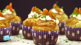 ¿Muffins salados ¡Probálos de panceta y queso [upl. by Yasmine783]