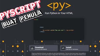 Python HTML  PYSCRIPT Yang Lagi Trend Di Indonesia [upl. by Annerahs684]