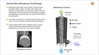 Nitrogen Membrane Technology Produce Nitrogen from Compressed Air Animation [upl. by Brooking765]