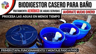 💦 BIODIGESTOR CASERO y BARATO para BAÑO 🚽 ES MÁS RÁPIDO y NO CONTAMINA 💦 Etapa 1 Paso a Paso [upl. by Gnoc]