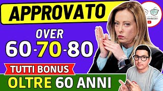 HAI PIÙ DI 60 ANNI  ALLORA HAI DIRITTO a RICEVERE QUESTI 14 BENEFICI ➡ BONUS 850€ ANZIANI INVALIDI [upl. by Yor]