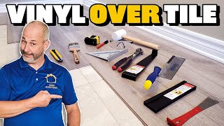 10 Tips For Installing Vinyl Over Tile [upl. by Sillyrama]