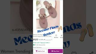 Meesho Slippers Review Check✅✨ Comment for link⚡meeshofinds review flatslippers trending [upl. by Adnolehs]