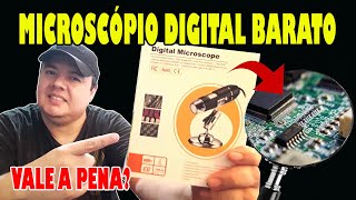 💰 MICROSCÓPIO DIGITAL BARATO  UNBOXING [upl. by Pollock]