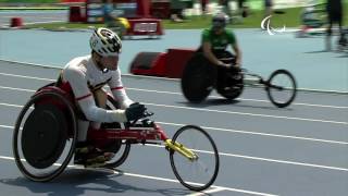 Athletics  Mens 400m  T51 Final  Rio 2016 Paralympic Games [upl. by Nauqahs]