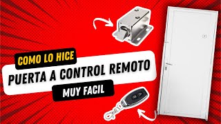 COMO ABRIR Y CERRAR PUERTAS A CONTROL REMOTO 📲🔐 Como Lo Hice Inventor 🔌 [upl. by Ykcor360]