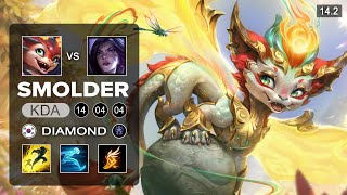 Smolder vs KaiSa ADC  KR Raned  Patch 142 Season 14 [upl. by Edieh]