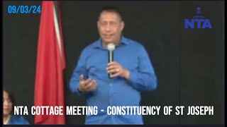 NTA Cottage Meeting  Gary Griffith Speech and answers  Constituency of St Joseph [upl. by Gesner]