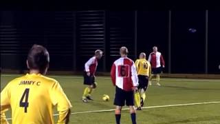 HD AMAZING 5ASide Goal By Paul Scholes Over the half way line [upl. by Ultann460]