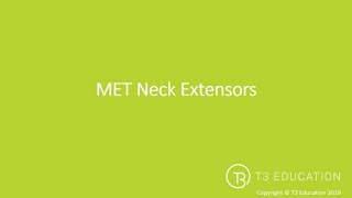 MET Post Isometric Relaxation for the Neck Extensors [upl. by Daniell556]