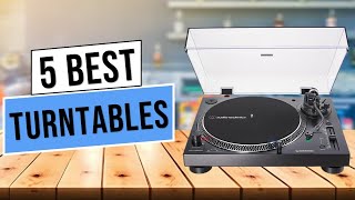 Top 5 Best Turntables in 2024  Best Record Player 2024 [upl. by Ilatan]