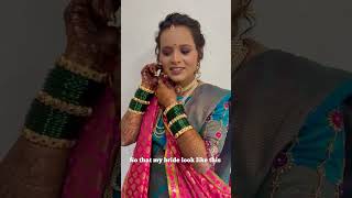 Bridal Makeup By Akshada youtubeshorts shorts [upl. by Sikata]