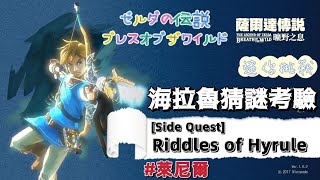 【NS】薩爾達傳說曠野之息迷你挑戰海拉魯猜謎考驗獲得鑽石The Legend of Zelda BotW Side Quest Riddles of Hyrule [upl. by Coulson]