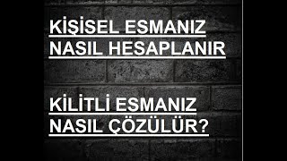 İsminizin Esması Nedir  Kişisel Esma Nasıl Bulunur Kilitli Esma Nasıl Çözülür [upl. by Enrobyalc]