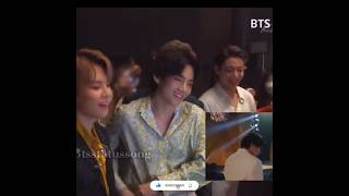 Bts reaction to taehyungs wink and grammy 2021 Dynamite performance taehyung [upl. by Briscoe]