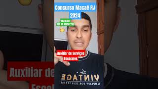 Auxiliar de Serviços Escolares  Concurso Macaé RJ 2024  Noções de Informática concursomacae fgv [upl. by Hakvir367]