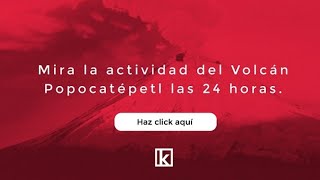 Popocatépetl En vivo Kloeme Cam [upl. by Aneleve111]