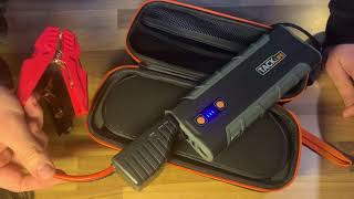 TACKLIFE T8 MAX Auto Starthilfe 1000A Spitze 20000mAh Jump Starter Powerpack unboxing und Anleitung [upl. by Aztirak759]