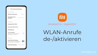 WLANAnrufe aktivieren oder deaktivieren  Xiaomi Android 14  HyperOS 1 [upl. by Yleak912]