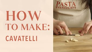 How to make cavatelli pasta [upl. by Mur]