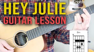 Hey Julie Guitar Lesson  Fountains of Wayne [upl. by Halimaj]