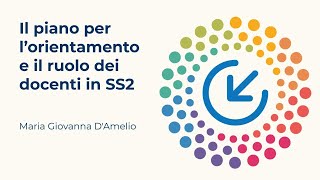 Il piano per l’orientamento e il ruolo dei docenti  Maria Giovanna DAmelio [upl. by Morgana]