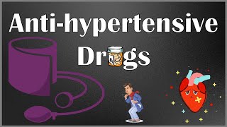 AntiHypertensive Medications  ACE Inhibitors ARBs amp Direct Renin Inhibitors [upl. by Jacobina747]