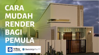 Cara setting vray exterior bagi pemula HANYA 7 MENIT  VRAY TUTORIAL [upl. by Nauqat289]