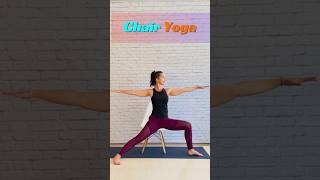 Chair Yoga Warrior 2 for Stability and Strength 🧘‍♀️🪑 [upl. by Notsle]