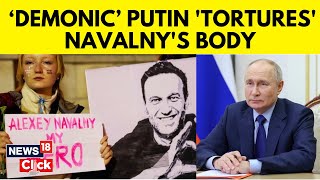 Alexei Navalny Death  Navalny Widow Says Putin Torturing Him Even In Death Demands Body  N18V [upl. by Naloc]