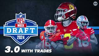 NFL MOCK DRAFT 30 WITH TRADES FULL FIRST ROUND [upl. by Edmonds988]