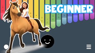 Spirit Riding Free  Opening Theme  Kalimba Cute  Tutorial BEGINNER Keylimba Easy [upl. by Stanton348]