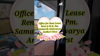 Andheri West Office For Rent 85 kpm commercial realestate rent leased andheriwest [upl. by Aita]