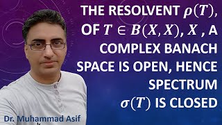 Resolvent is an Open Set for T from BX X X is a Complex Banach Space  Urdu  Hindi [upl. by Ilrak]