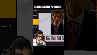 Badge99 Voice VS Freefire Voice Notes🔥 freefire badge99 [upl. by Syla]