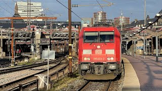 Blandat tåg tog i København H  Mixed train at Copenhagen Central Station [upl. by Gerick311]