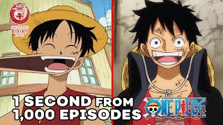 1 Second from 1000 Episodes of One Piece [upl. by Yatnahs]