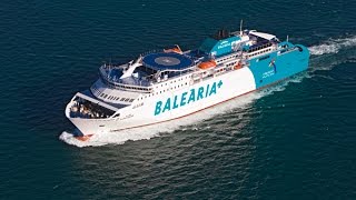 Balearia estrena barco para la linea Barcelona Baleares [upl. by Neirod606]