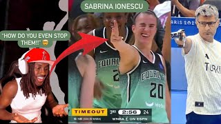 Sabrina Ionescu amp Breanna Stewart DANGEROUS Venom Reacts To Liberty At Sparks Highlights [upl. by Kitrak]