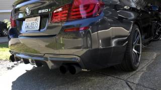 BMW F10 550i Resonator delete before and after [upl. by Novyart874]