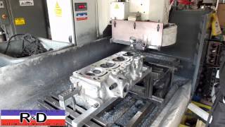 Resurface a Dodge 2 5 Liter Cylinder Head [upl. by Nylakcaj]