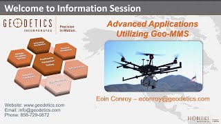 Information Session Advanced Applications Utilizing Geodetics’ UAVbased LiDAR amp Imaging Sensors [upl. by Hornstein]