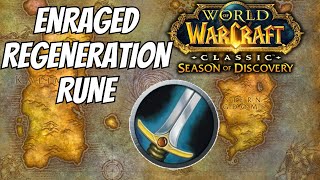 Enraged Regeneration Rune for Warriors  Season of Discovery Phase 2 [upl. by Hashum]