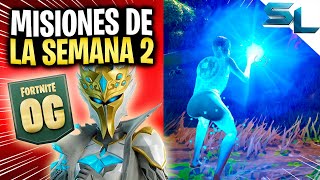 Como COMPLETAR TODAS las MISIONES DE LA SEMANA 2 TEMPORADA OG 5 FORTNITE [upl. by Meggs]