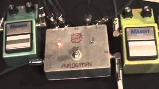 Maxon OOD9 Organic Overdrive versus OSD9 Overdrive Soft Distortion guitar pedal comparison [upl. by Llemmart]