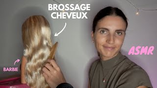 ASMR FR  Brossage et coiffage des cheveux de Barbie🩷 [upl. by Ayatal127]