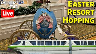 🔴Live Magic Kingdom Monorail Resort Hopping at Easter  32924  Walt Disney World Live Stream [upl. by Francklyn]