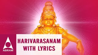 Harivarasanam With Lyrics  Hari Hara Sutha Ashthotram  Lord Ayyappan Song  KJ Yesudas [upl. by Wilkinson10]