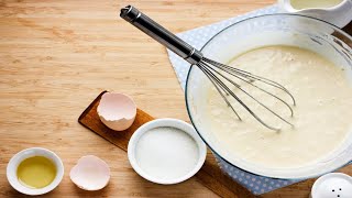 Recette  Pâte à crêpes pour 4 [upl. by Alanah951]