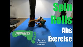 Spin Rolls  Abs Exercise  Fightness MMA [upl. by Gaultiero502]